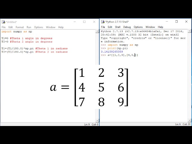 Robotics 1 U1 (Kinematics) S3 (Rotation Matrices) P2 (Rotation Matrices in Python)