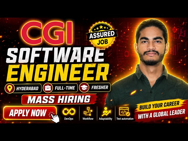 CGI Hiring Software Engineer 2026 | Freshers & Experienced | Hyderabad | Apply Now | Off Campus Jobs