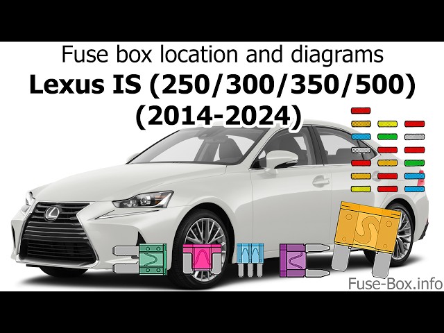 Fuse box location and diagrams: Lexus IS250 / IS300 / IS350 / IS500 (2014-2024)