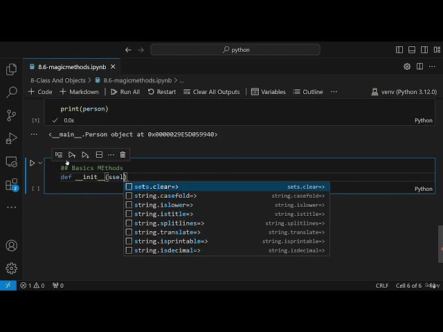 Class 30  Magic Methods In Python in krish naik