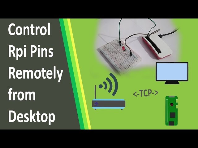 Control Raspberry Pi Pins remotely from Desktop | Python | TCP Socket Programming