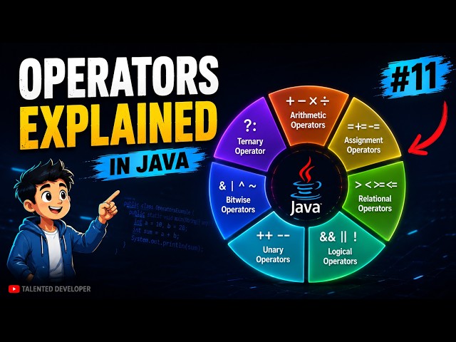 Java Operators Explained | Chapter-11 | Java Tutorial For Beginners