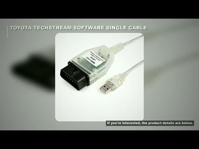 MINI VCI for TOYOTA TIS Techstream Software V18.00.008 Single Cable Support Toyota FT232RL Chip J253