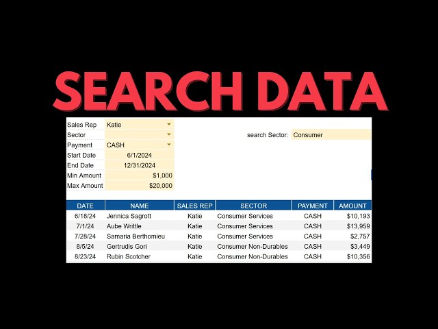 🔍 Advanced Filtering & Searching Data Like a Pro (Google Sheets)