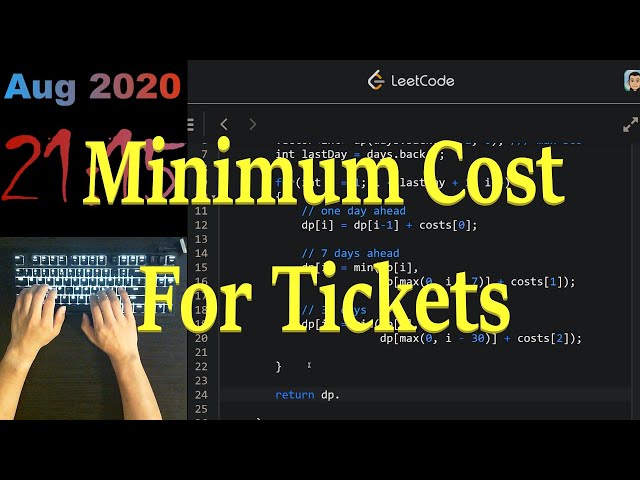 Minimum Cost For Tickets