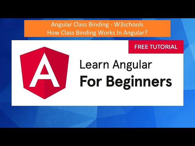 Angular Class Binding | How Class Binding Works in Angular? | W3schools