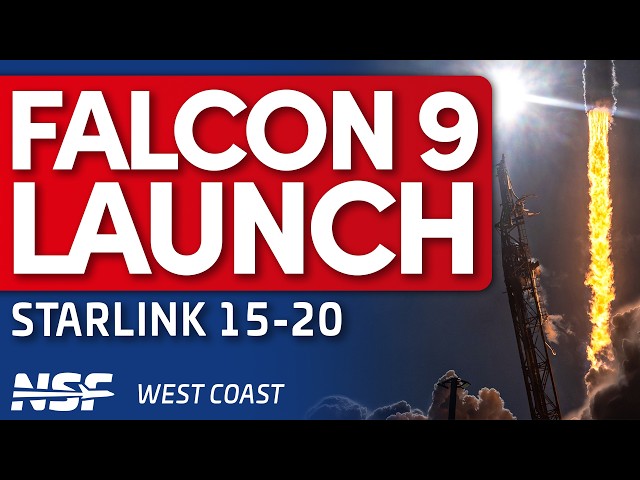 SpaceX Launches Falcon 9 Starlink 15-20