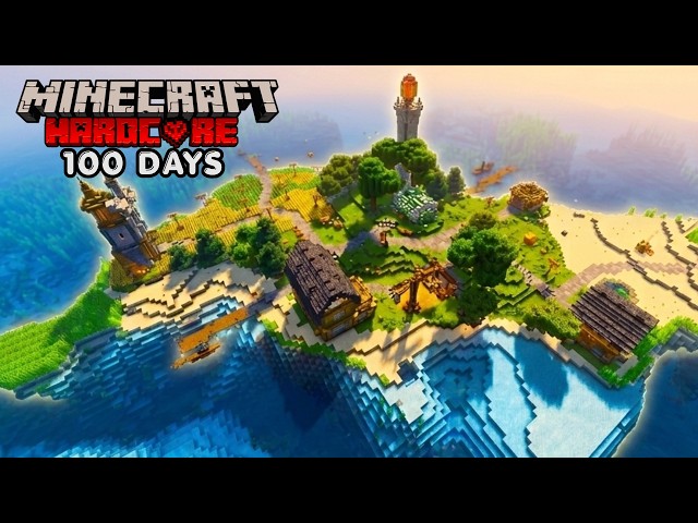 I Survived 100 days STRANDED on an ISLAND in Minecraft Hardcore