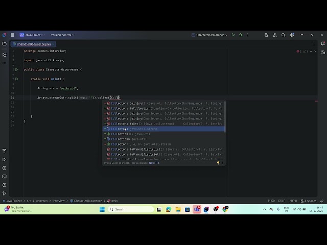 Character Frequency Count in Java 8 Using Streams | Interview Question