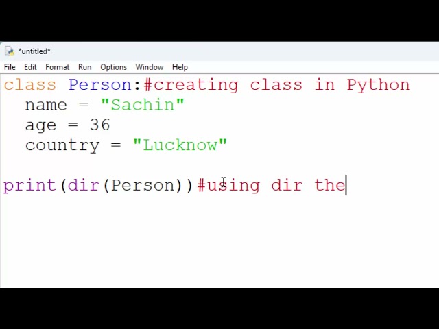 Use of predefined function dir in Python@COMPUTEREXCELSOLUTION
