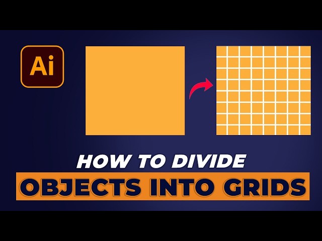 How to Divide Shapes into Grids in Adobe Illustrator (Quick Tutorial)