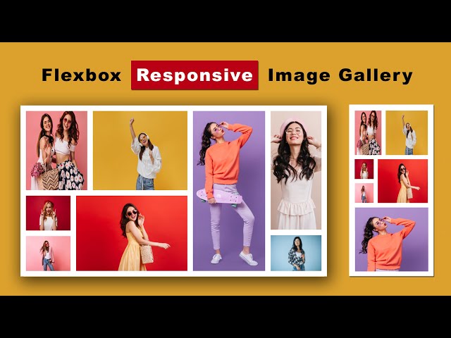 Create Responsive Image Gallery  Using Flexbox  | Flexbox Responsive Image Gallery