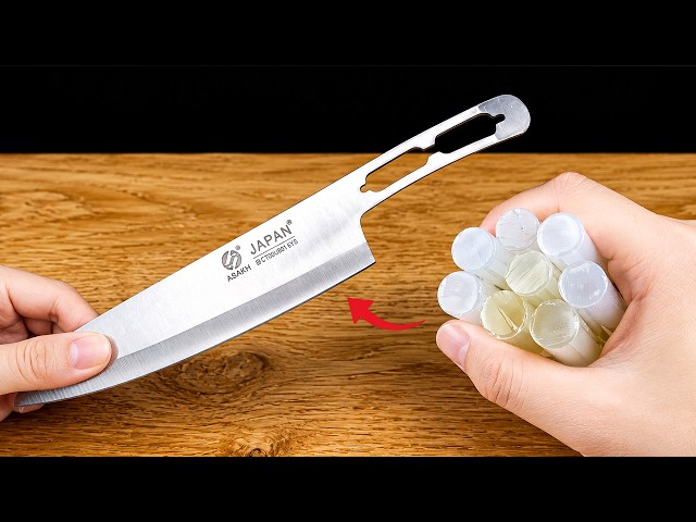Few People Know This Trick! I Made a Knife Handle & Sheath From Hot Glue Sticks! | Creation 247