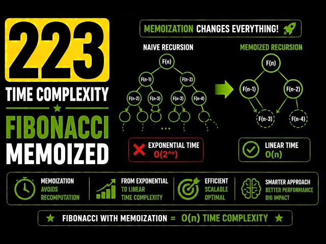 223 | Time Complexity - Fibonacci Memoized