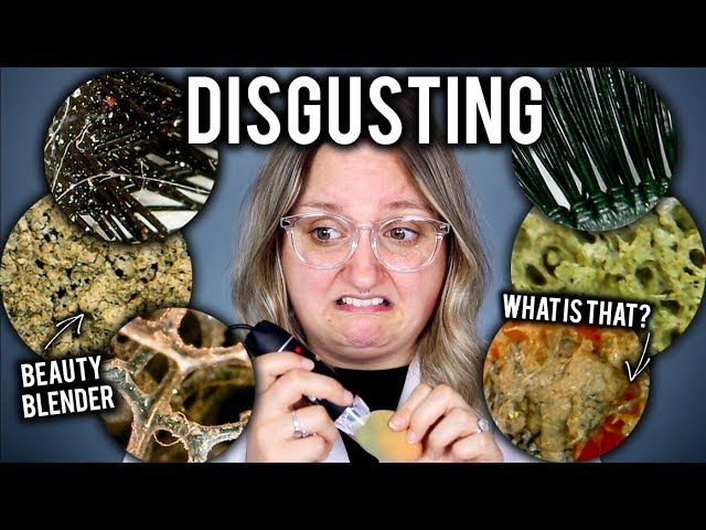 LOOKING AT OLD EXPIRED MAKEUP UNDER A MICROSCOPE