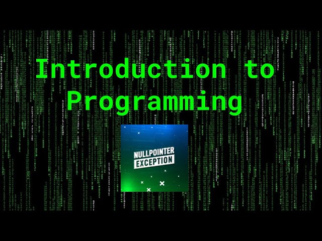 An Introduction to Programming