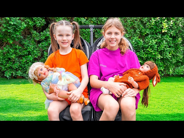 Saving Dasha's Dolls | Magical Twin Stroller Adventure through Portals