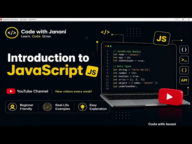 🚀 Introduction to JavaScript | Complete JavaScript Course | Episode 1