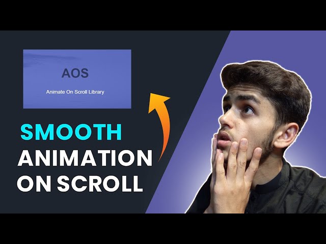 AOS Animate on Scroll Library  | HTML | CSS