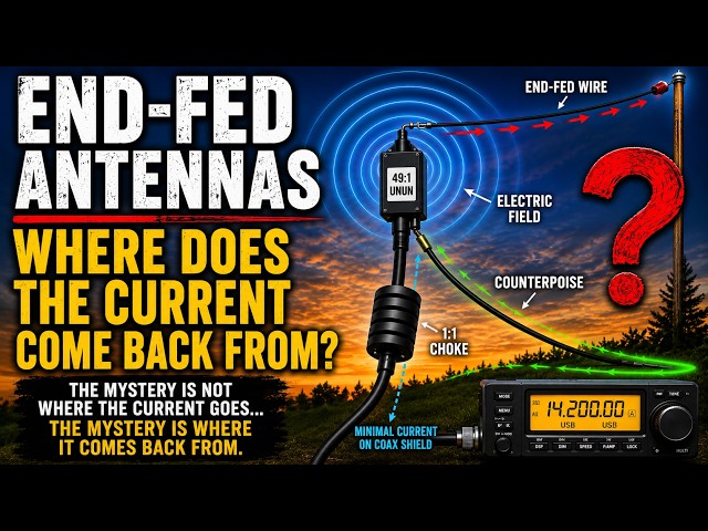 End-Fed Antennas Explained: Where Does the Return Current Go?