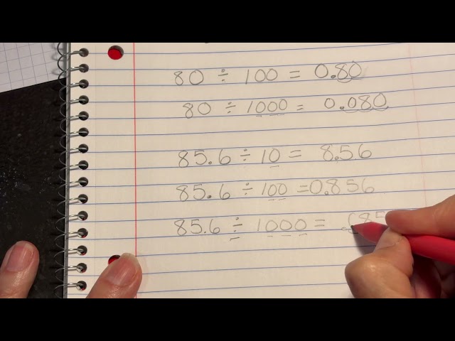 Multiplying & Dividing by Powers of 10 Part 3 Dividing