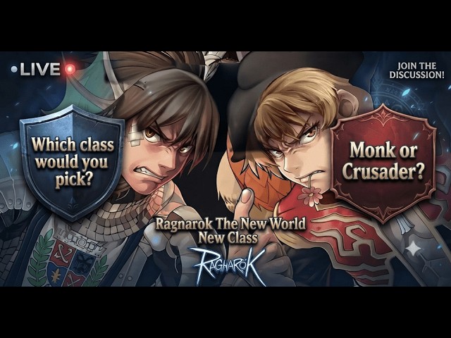 The long wait is over! Ragnarok The New World New Class Crusader and Monk!!