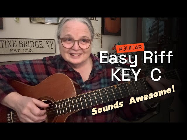 Guitar RIFF Key C ** Learn Easy Two Finger Run ** Enhance Your Playing! (Corcoran Guitar)