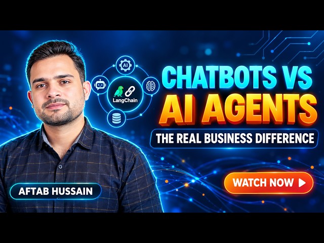Chatbots vs AI Agents: The Real Business Difference (Urdu/Hindi) | AI With Aftab