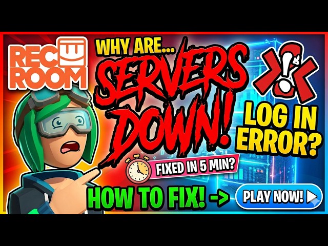 Why Rec Room Servers Is Down Log in? (How to fix Rec Room Update Servers Down Offline!) PLAY NOW!
