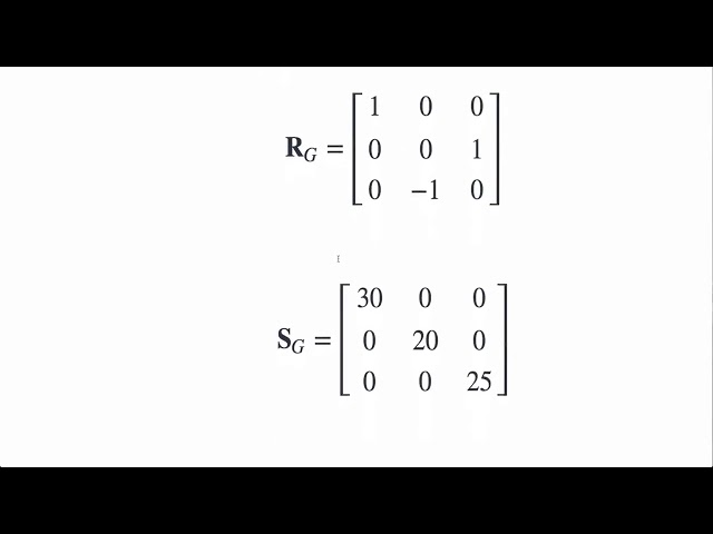 Mathematica Examples for Rotation into Geographic Frame