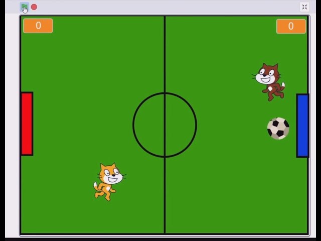 Basic Scratch 3.0 Tutorial Move 03 with mini-game football 基本Scratch 3.0移动03与迷你游戏足球