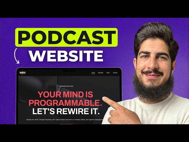 How To Create A Podcast Website 2026 | Podcast Website Design Tutorial