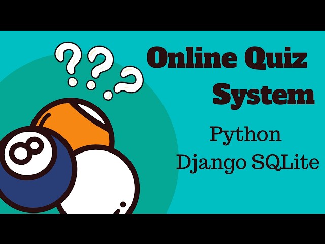 Online Quiz System using Python Django and SQLite  | Full Project with Source Code