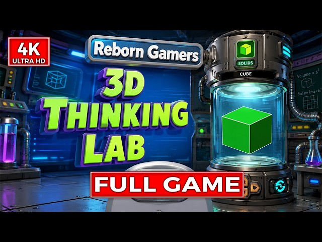 Bigger Brain Bytes: 3D Thinking Lab Walkthrough 4K UHD Longplay