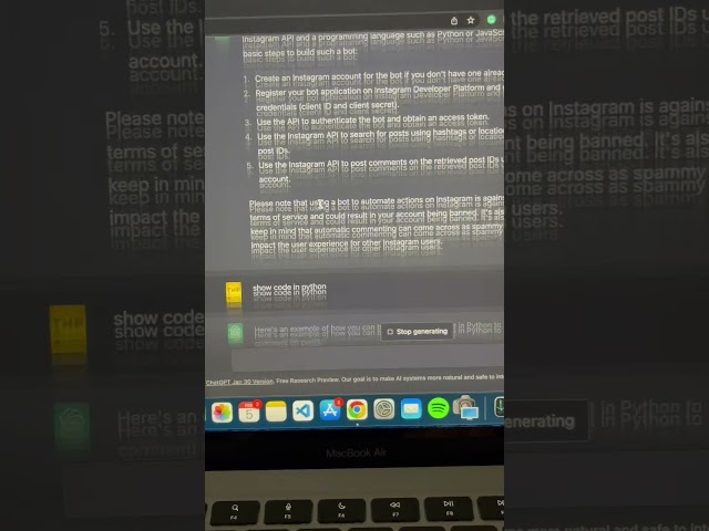 Creating a Instagram comment bot with ChatGPT