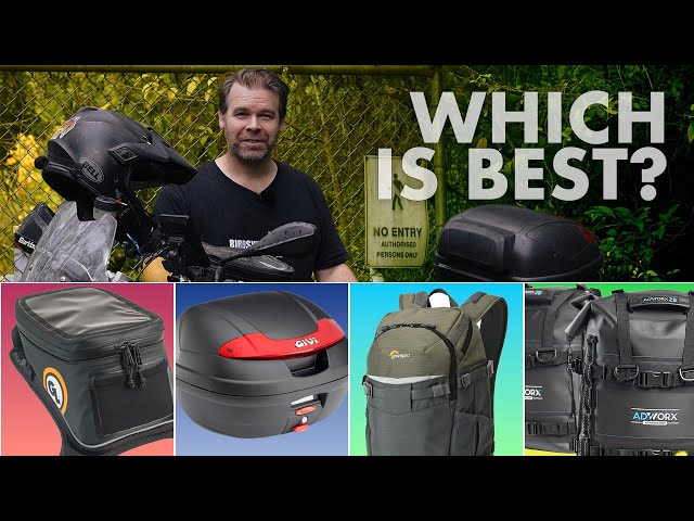Backpack vs Tank Bag vs Rear Luggage | Adventure Riding for Beginners