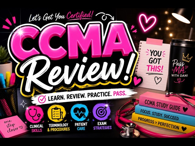 CMA Exam Review 2026 | 50 Practice Questions & Rationales (Pass Your CCMA!)