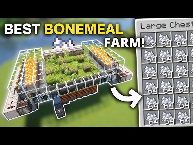 Minecraft Fastest Bone Meal Farm In 26.2+ Minecraft - 1800+ Per/h