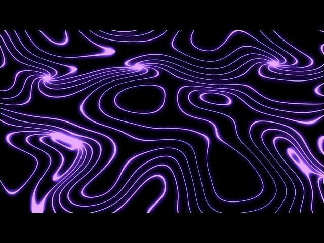 LoopVibe 4K - Abstract Purple Neon Waves 4K (2 Hours) - (No Audio)
