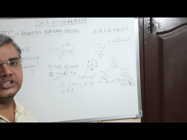 Adaptive huffman coding update procedure