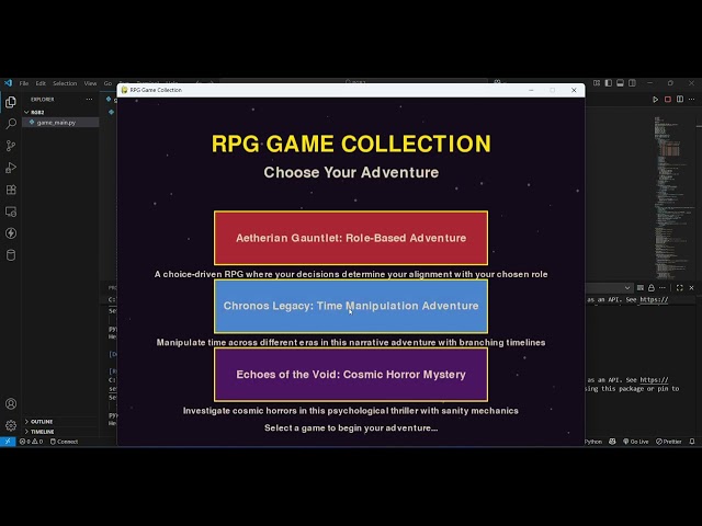 Text-Based RPG Game using Python