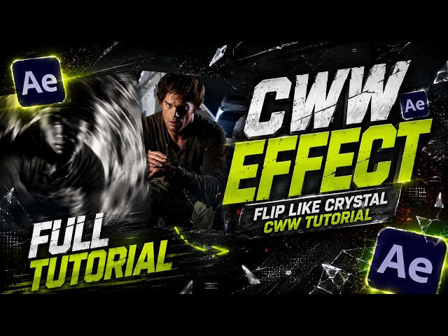 CWW Effect Flip Like Crystal l After Effects Tutorial