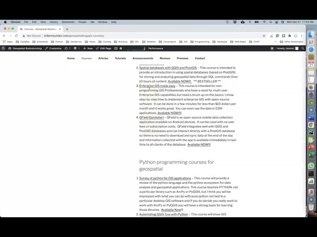 May Sale: Open source GIS courses