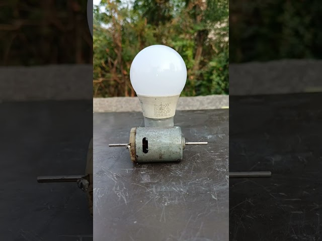 How I Made a High-Voltage Generator with a Simple DC Motor! #shorts