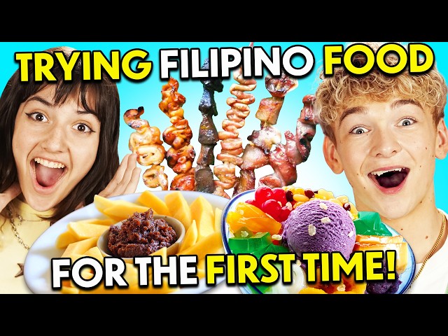 Americans Try Filipino Street Food For The First Time!