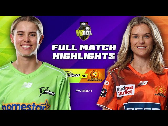 Sydney Thunder v Perth Scorchers Match Highlights | #WBBL11