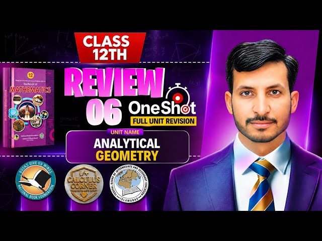 Review Ex 6 Analytical Geometry 12th maths || NBF New Book 2026 || by Calculus Corner || Sir Mehtab