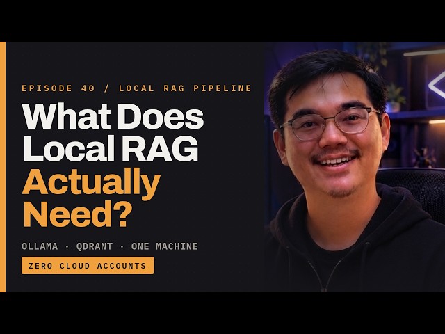 What Does a Local RAG Pipeline Actually Need? (One Machine, No Cloud)