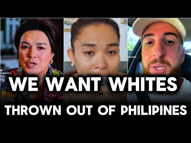 Filipinos are very angry. They want whyte people to DEPART Philipines immediately with no apology
