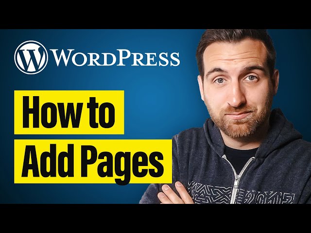 How to Add a Page in Wordpress